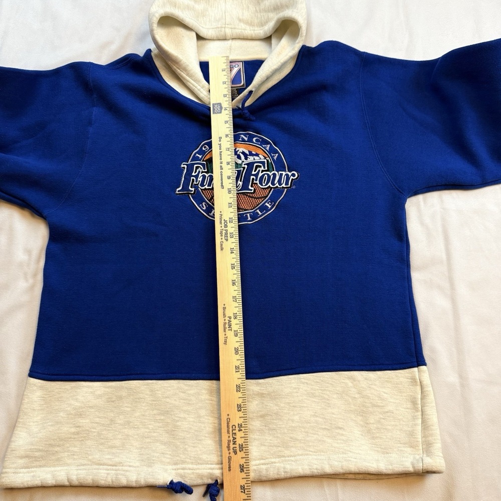 1995 NCAA Final Four Seattle Hoodie Size Large Logo 7 Brand - Picture 6 of 8